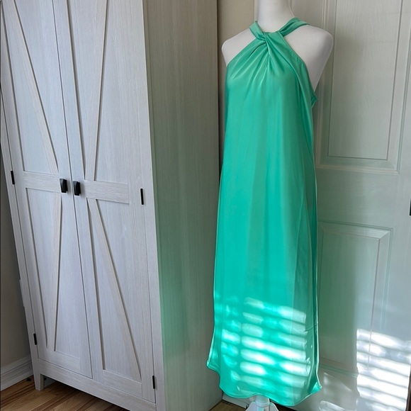 A New Day Blue Halter Sundress Resort Wear Sz S - Picture 1 of 10